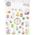 Bunny with Flowers and Eggs Easter Stickers